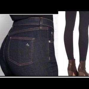 Rag and Bone high waisted super skinny jeans